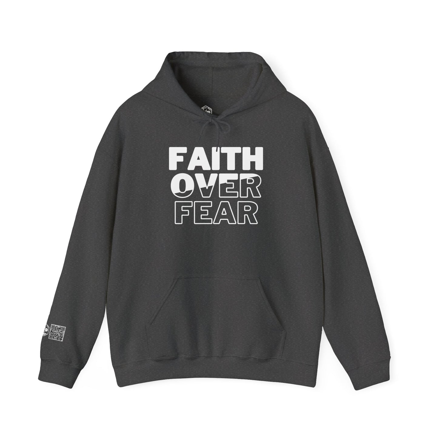 Unisex Heavy Blend™ Hooded Sweatshirt - "Faith Over Fear" Inspirational Hoodie