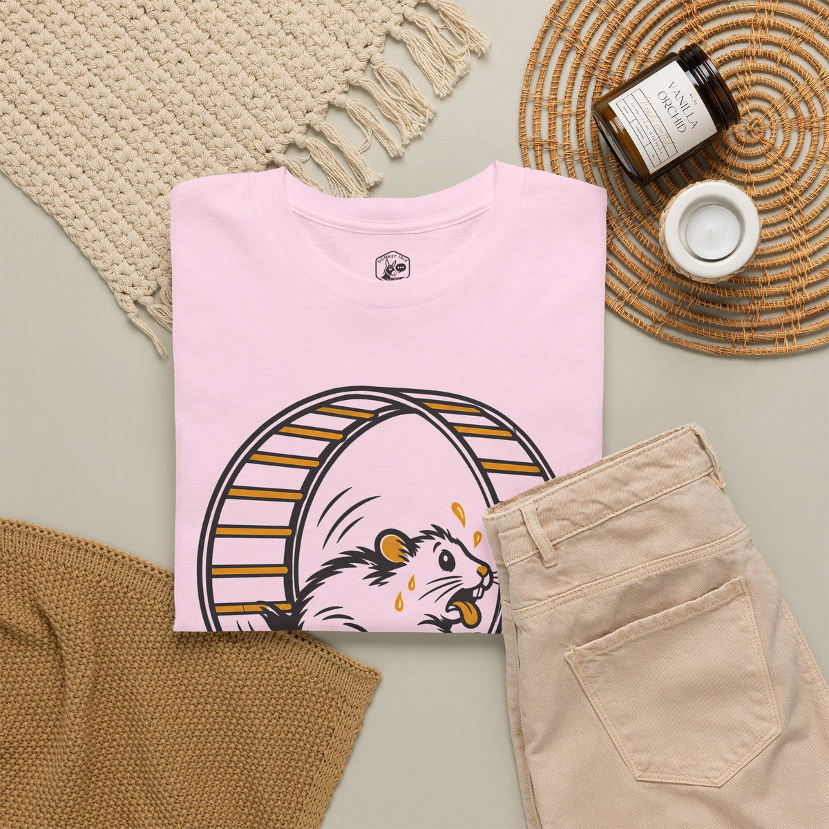 Still Restless Hamster Wheel T-Shirt | Augustine Funny Christian Tee