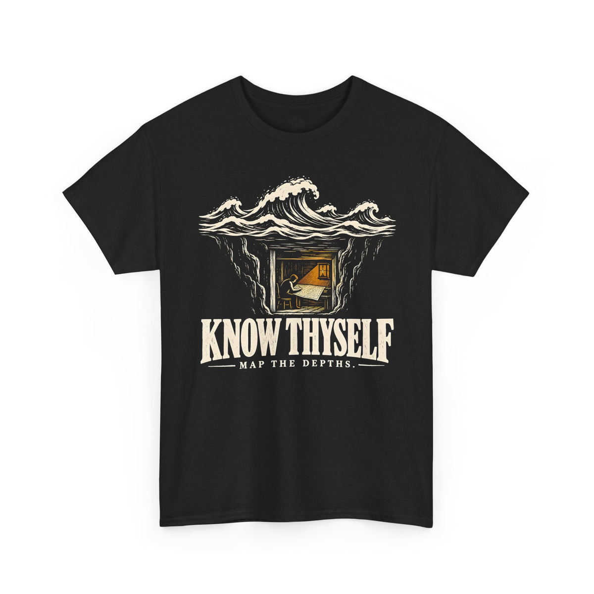 Know Thyself Map the Depths T-shirt – Donkey Talk graphic tee