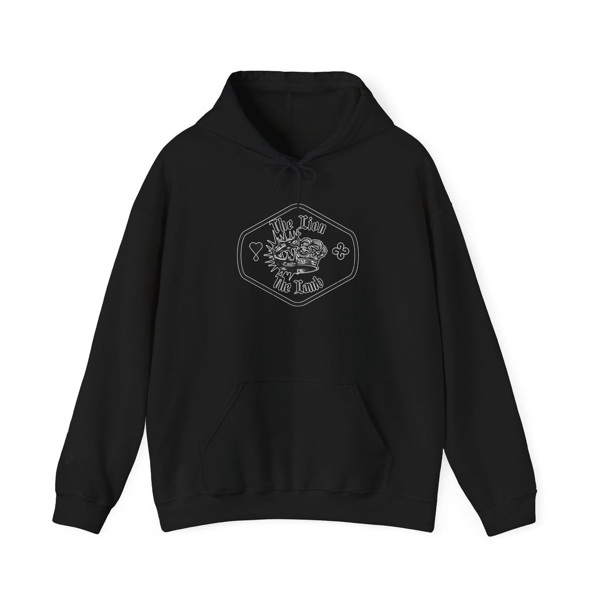 The Lion and The Lamb Unisex Heavy Blend™ Hoodie - Spiritual Symbolism Sweatshirt