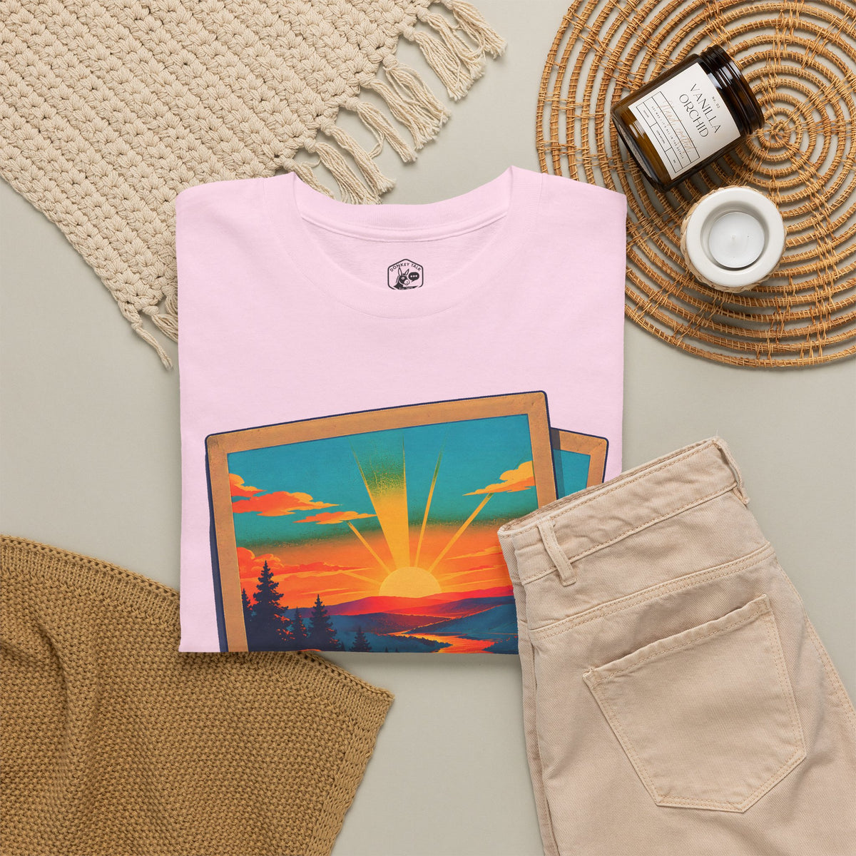 C.S. Lewis Sunrise Instant Photo T-shirt – Donkey Talk graphic tee