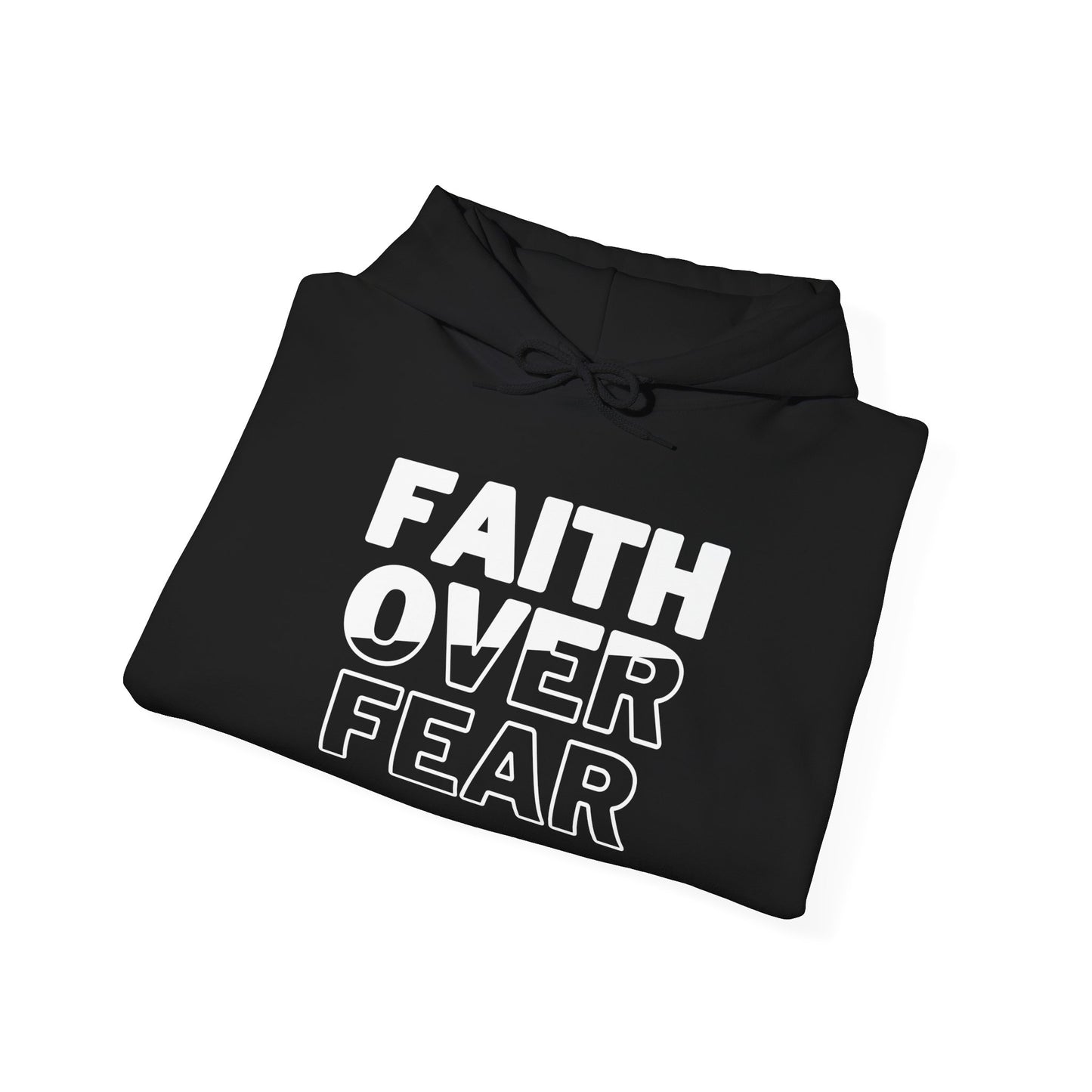 Unisex Heavy Blend™ Hooded Sweatshirt - "Faith Over Fear" Inspirational Hoodie