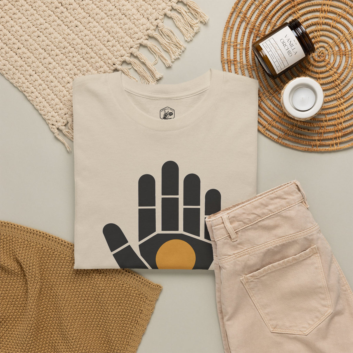 Psalm Hand Bauhaus T-shirt – Donkey Talk graphic tee