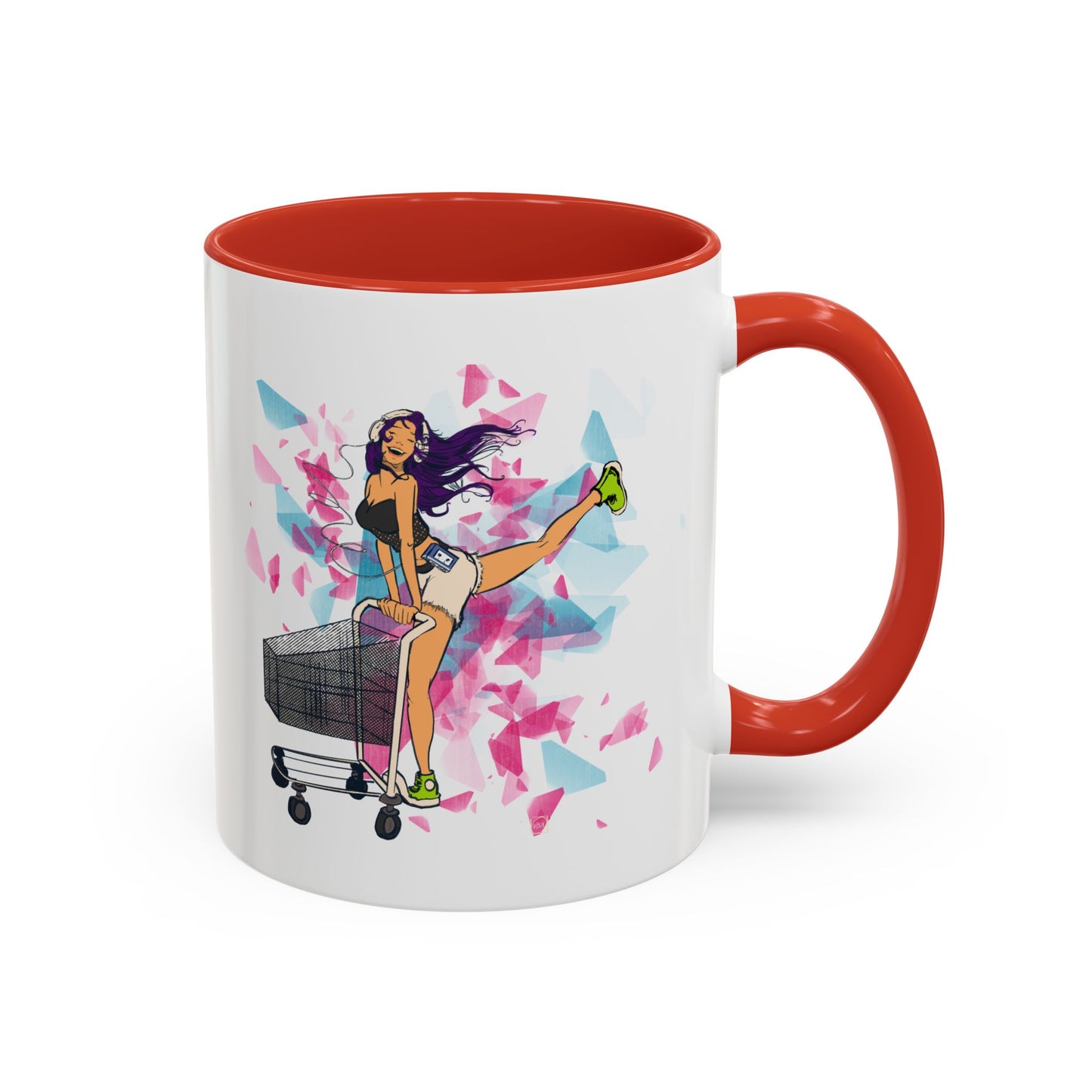 Playful Accent Coffee Mug for Fashion Lovers