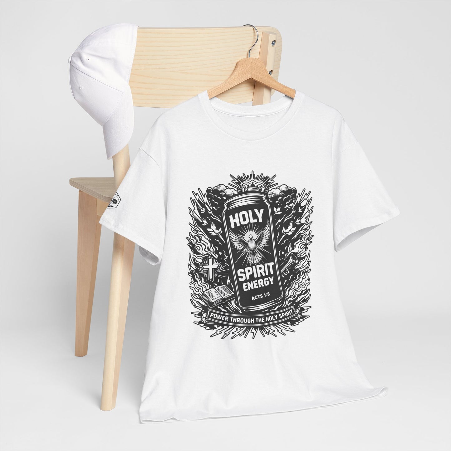 Holy Spirit Energy Acts 1:8 T‑Shirt  — Faith Graphic Tee