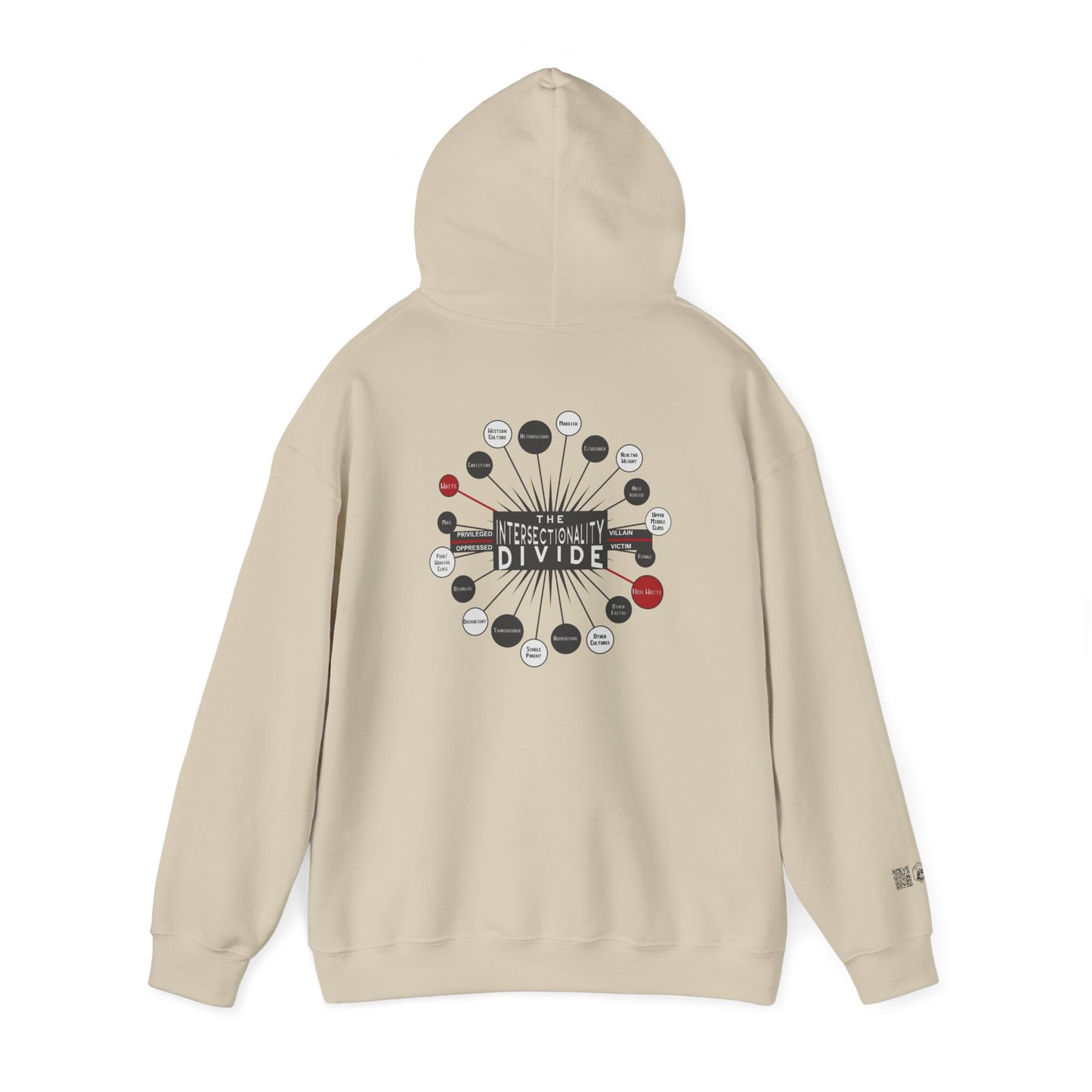 Hooded Sweatshirt - Intersectionality Divide Design | Cozy and Thought-Provoking Wear