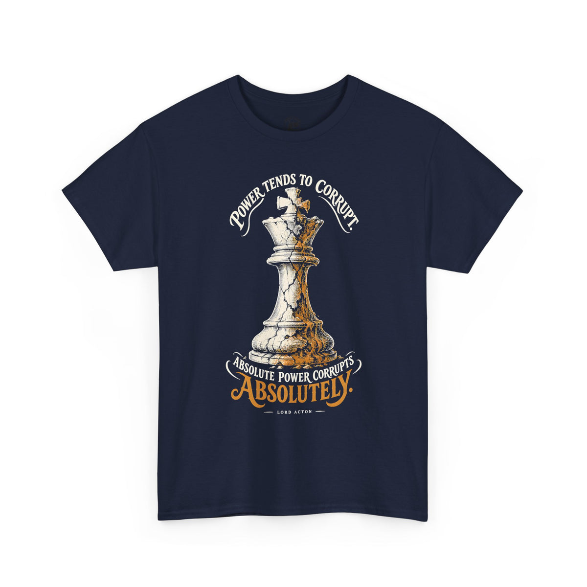 Power Tends to Corrupt Cracked Chess King T-shirt – Donkey Talk graphic tee