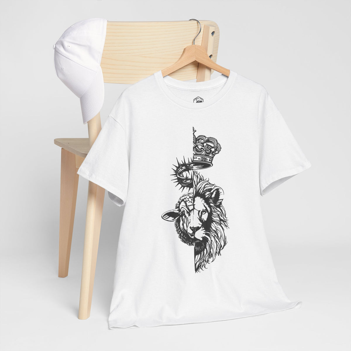 Lion & Lamb Christian T-Shirt | Bold Faith Graphic Tee