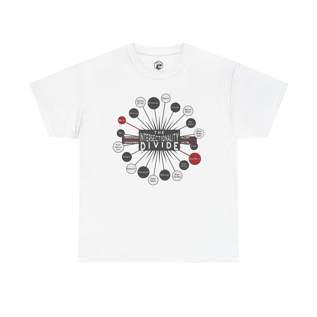 The Intersectionality Divide Graphic T-Shirt | Unisex Statement Tee
