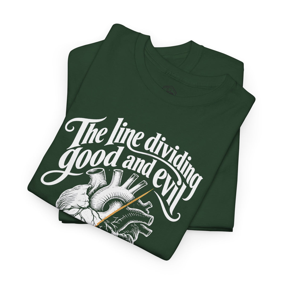 The Line Dividing Good and Evil T-shirt – Donkey Talk graphic tee