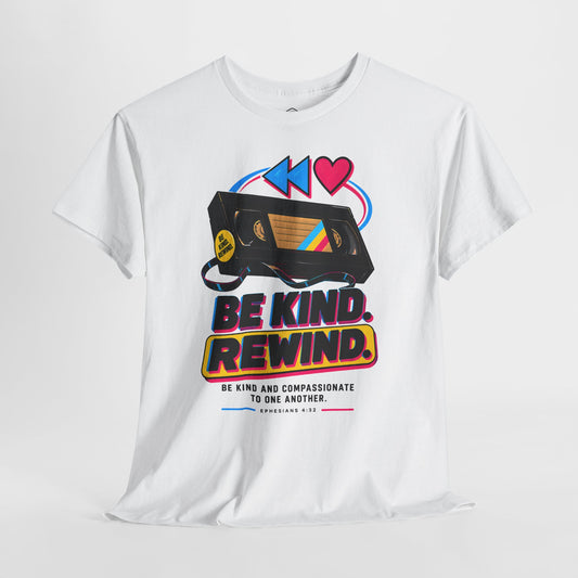 Kindness Rewind Heart T-shirt – Donkey Talk graphic tee