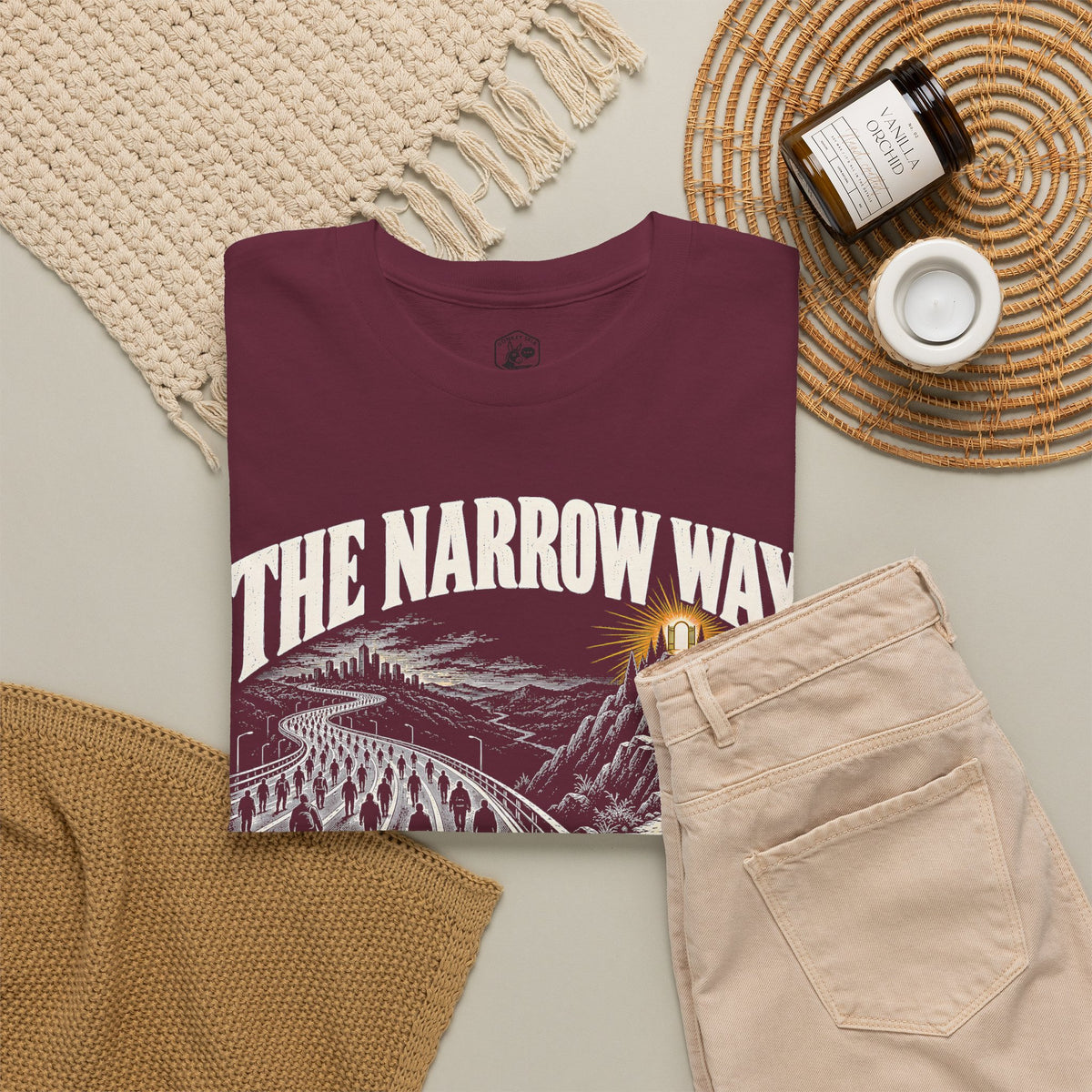 The Narrow Way Matthew 7:14 T-shirt – Donkey Talk graphic tee