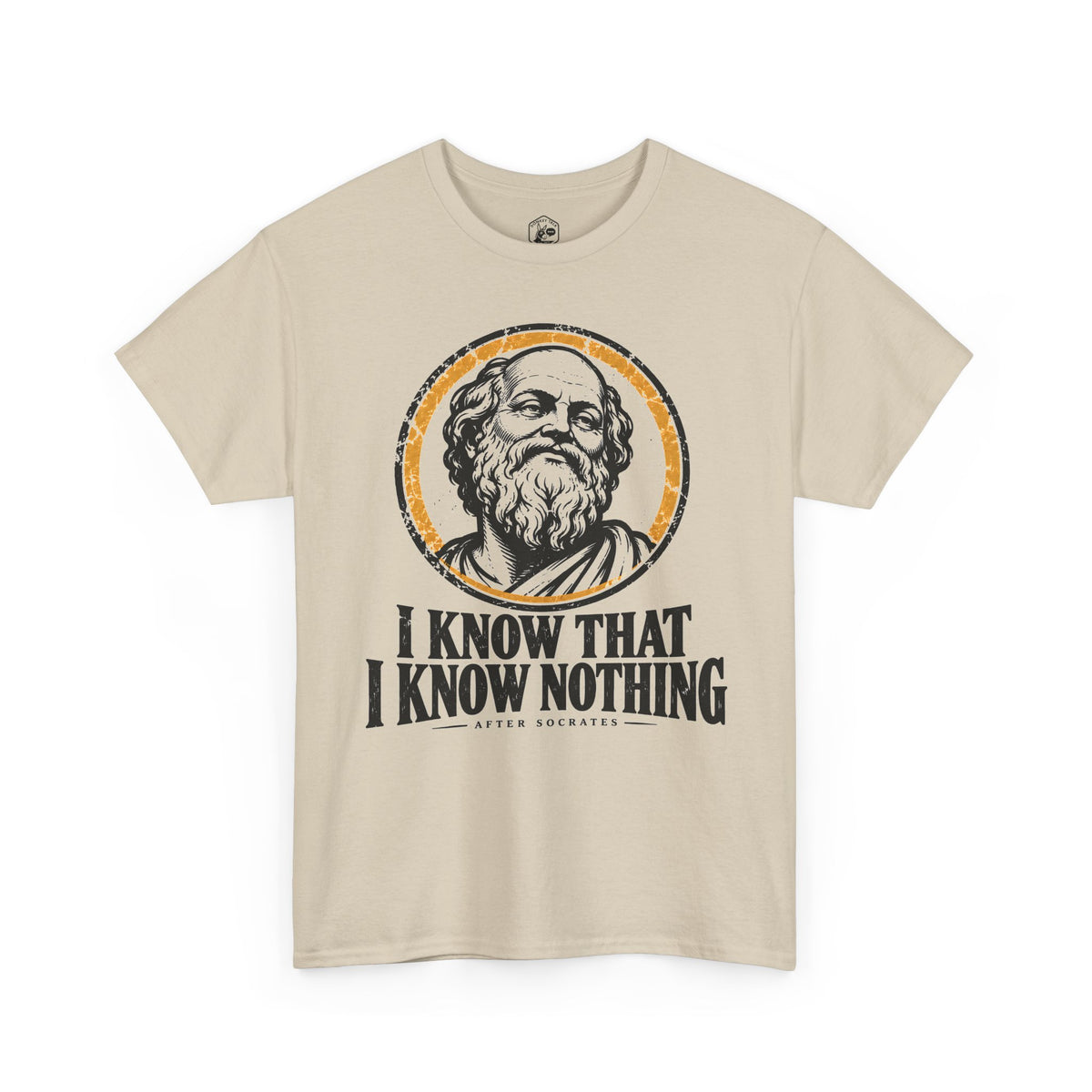 I Know That I Know Nothing Socrates T-shirt – Donkey Talk graphic tee