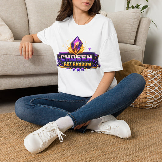 Chosen Not Random T-Shirt — Inspirational Gaming Crystal Tee