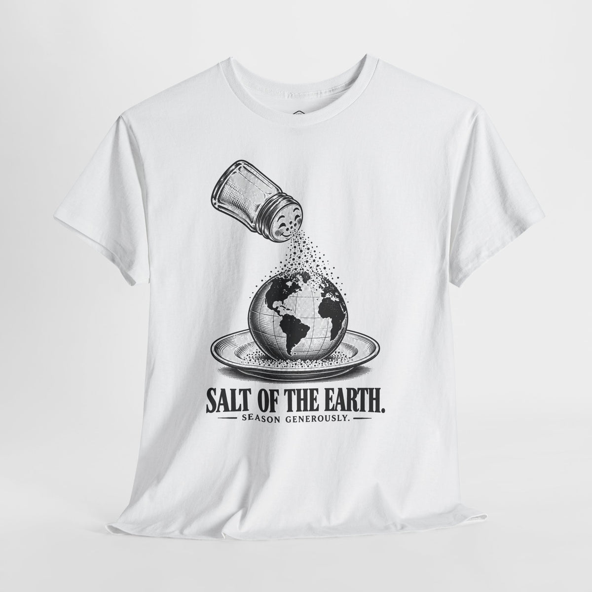 Salt of the Earth, Season Generously T-Shirt | Matthew 5:13 Funny Christian Tee
