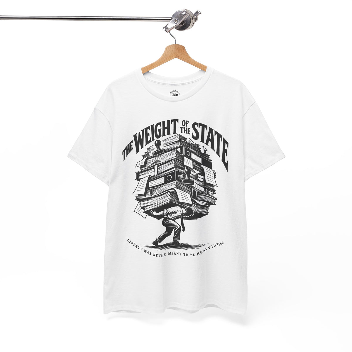 The Weight of the State T-shirt – Donkey Talk graphic tee