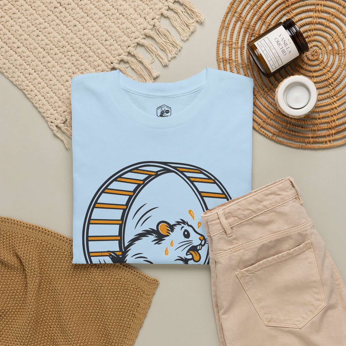 Still Restless Hamster Wheel T-Shirt | Augustine Funny Christian Tee