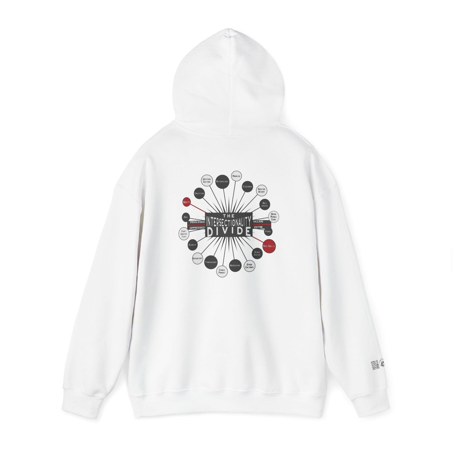Hooded Sweatshirt - Intersectionality Divide Design | Cozy and Thought-Provoking Wear