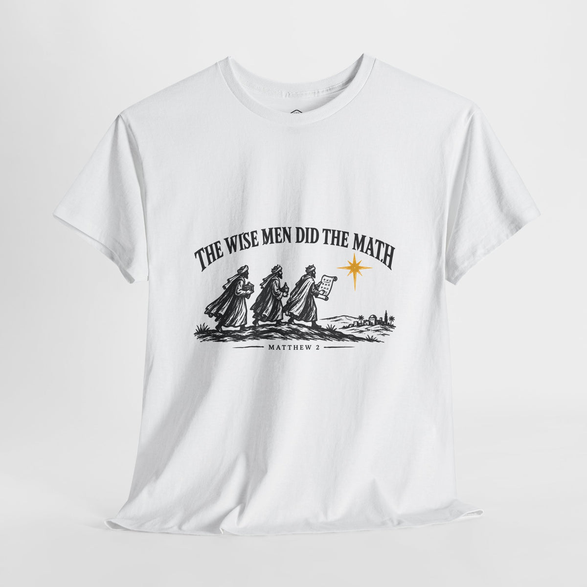 The Wise Men Did the Math T-Shirt | Matthew 2 Christian Christmas Graphic Tee
