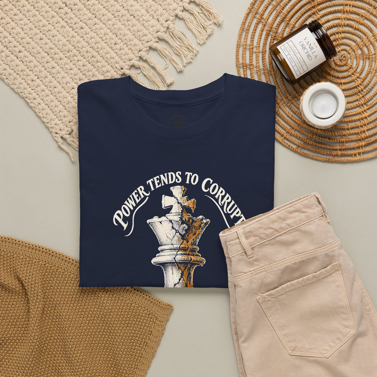 Power Tends to Corrupt Cracked Chess King T-shirt – Donkey Talk graphic tee