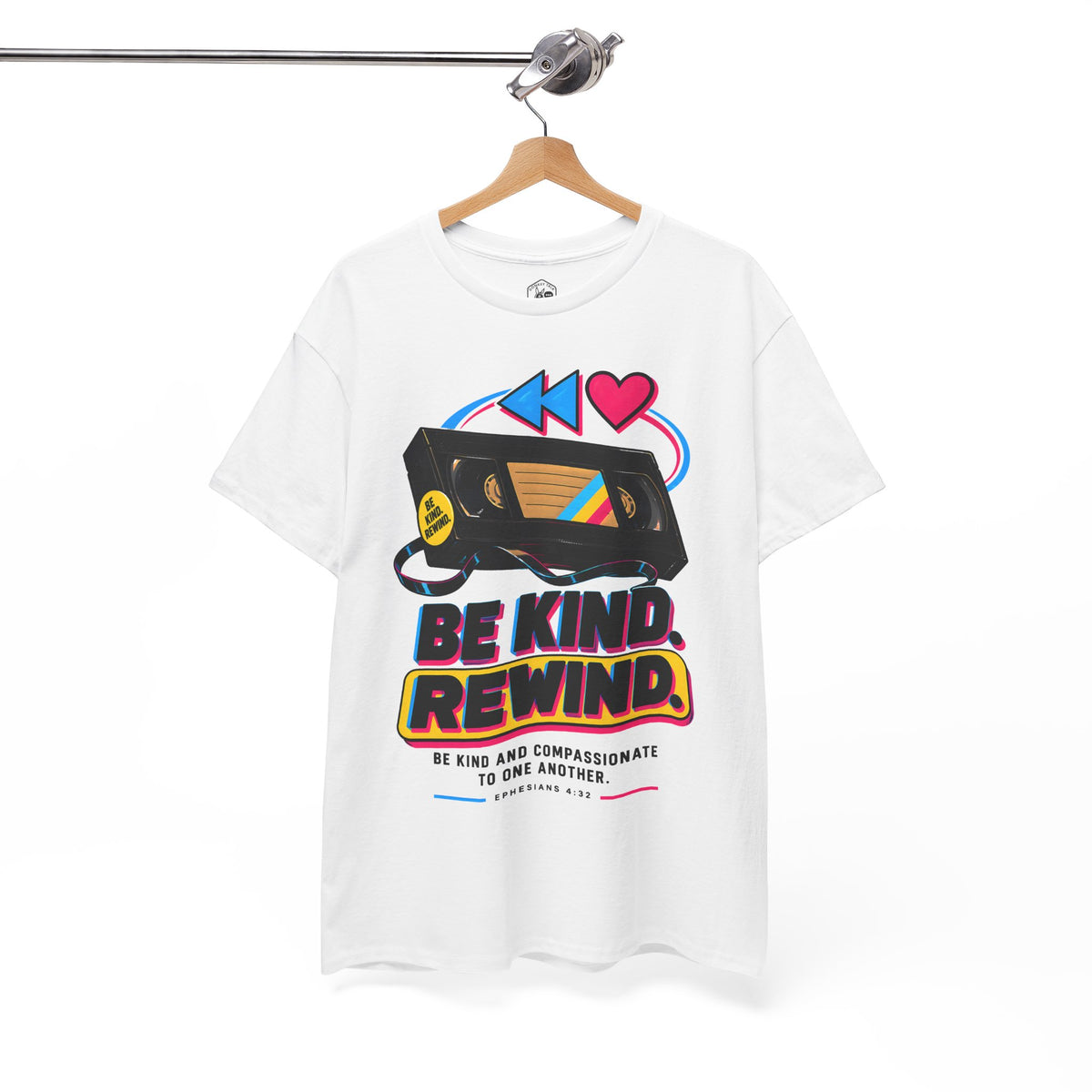 Kindness Rewind Heart T-shirt – Donkey Talk graphic tee