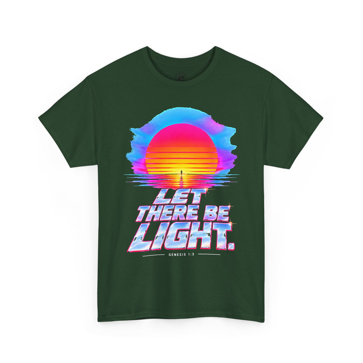 Let There Be Light Chrome Sunrise T-shirt – Donkey Talk graphic tee