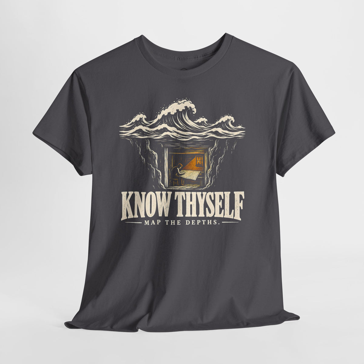 Know Thyself Map the Depths T-shirt – Donkey Talk graphic tee