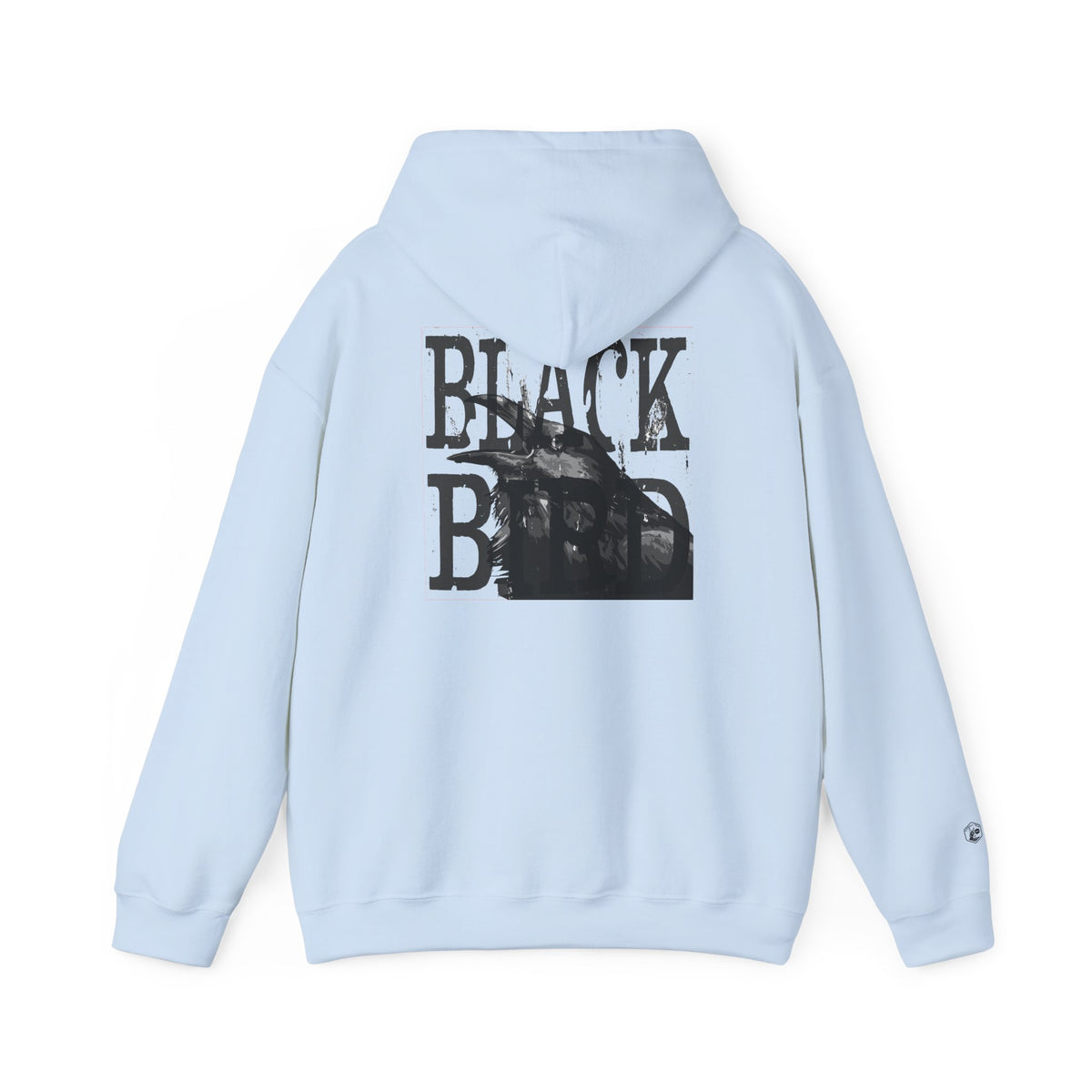 The Raven Unisex Heavy Blend Hoodie - Black Bird Design, Cozy & Stylish