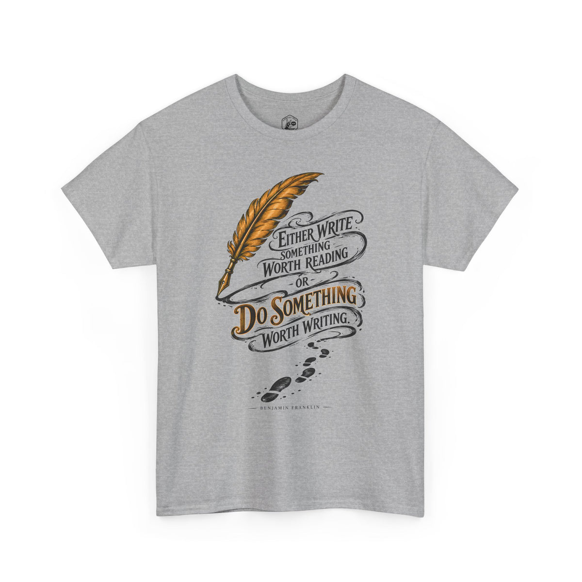 Either Write Something Worth Reading T-shirt – Donkey Talk graphic tee