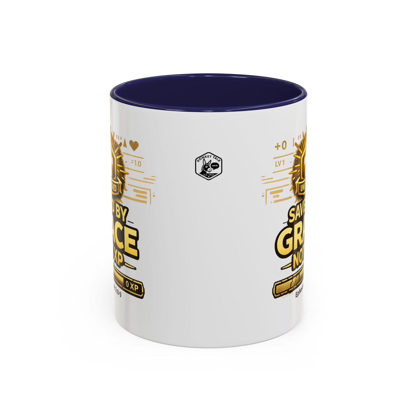 Saved by Grace Coffee Mug — Christian Gamer "Not XP" 11/15oz Accent Mug