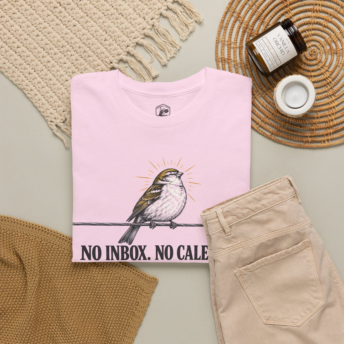 No Inbox No Calendar Still Fed T-shirt – Donkey Talk graphic tee