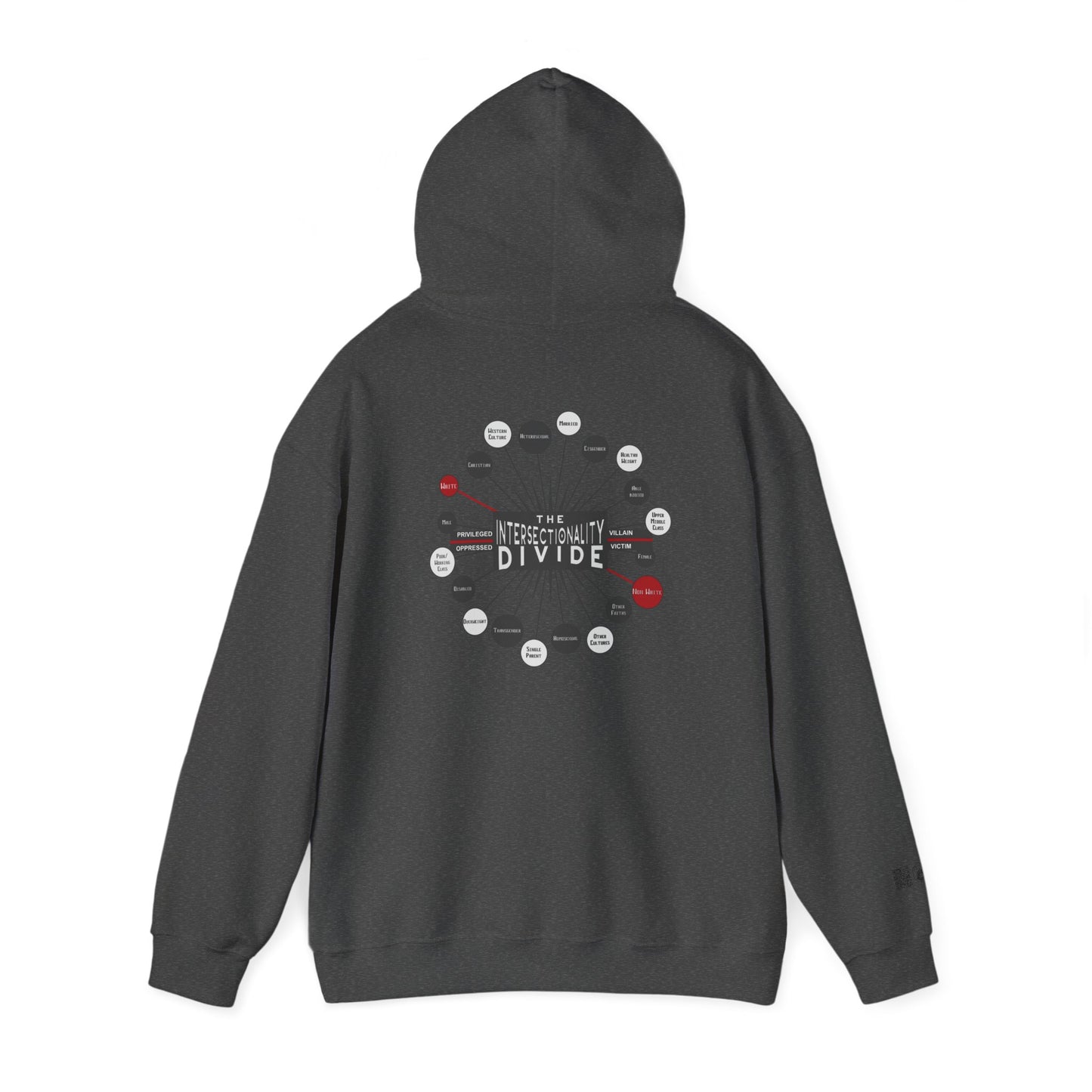 Hooded Sweatshirt - Intersectionality Divide Design | Cozy and Thought-Provoking Wear