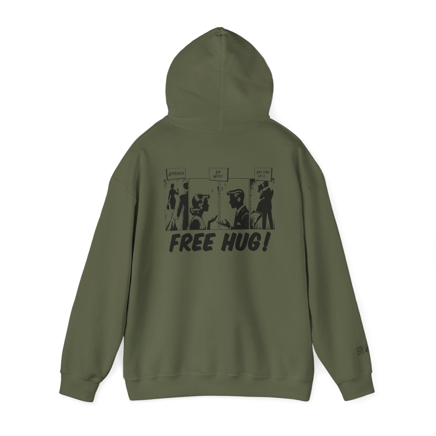 Unisex Heavy Blend™ Hooded Sweatshirt - Free Hug Day & A Big Hug Design