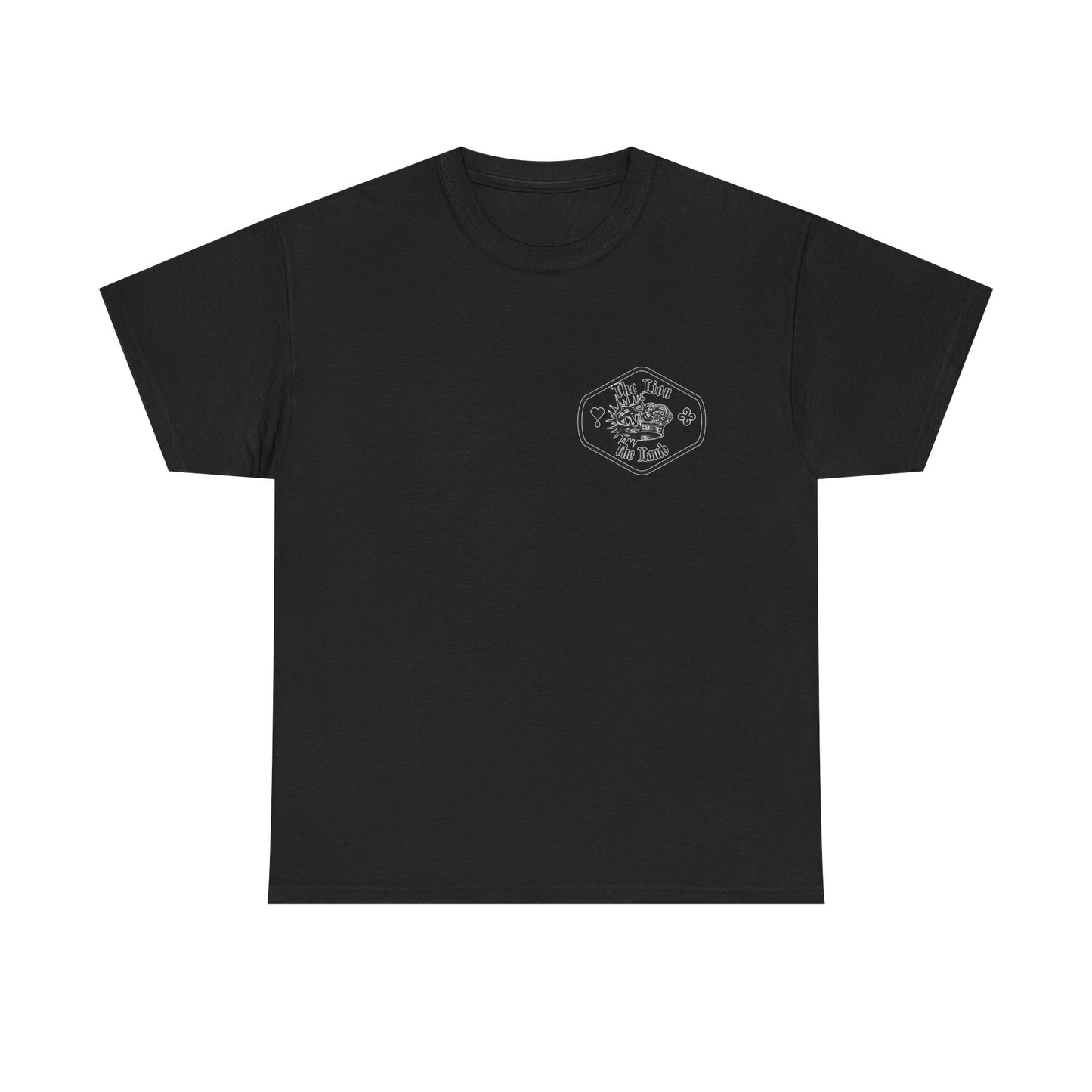Lion & Crown Graphic Tee | Half Skull Lion Design T-Shirt