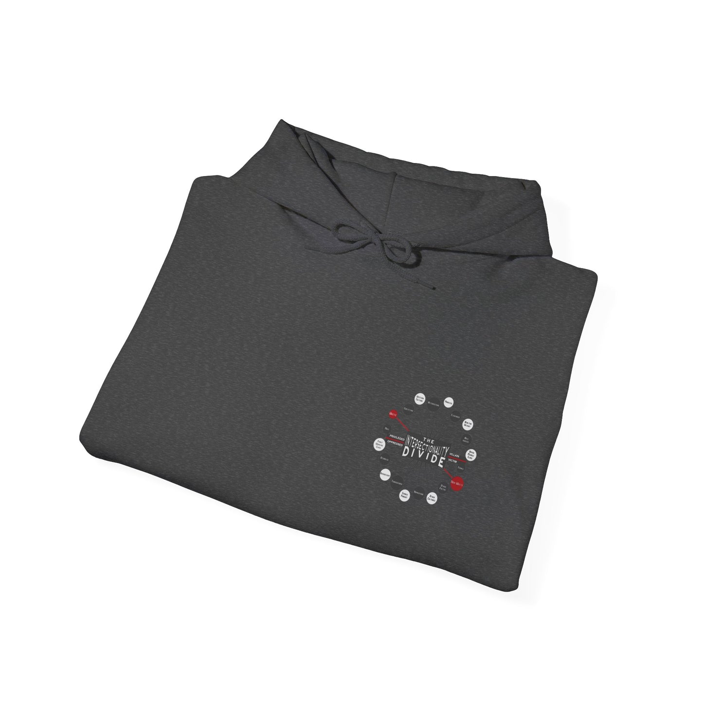 Hooded Sweatshirt - Intersectionality Divide Design | Cozy and Thought-Provoking Wear