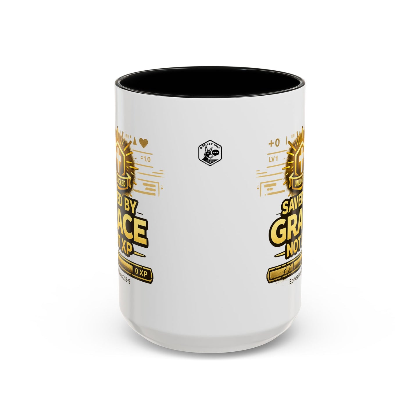 Saved by Grace Coffee Mug — Christian Gamer "Not XP" 11/15oz Accent Mug