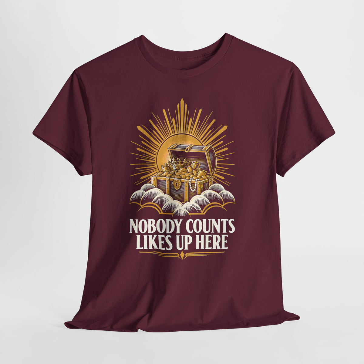 Nobody Counts Likes Up Here T-shirt – Donkey Talk graphic tee