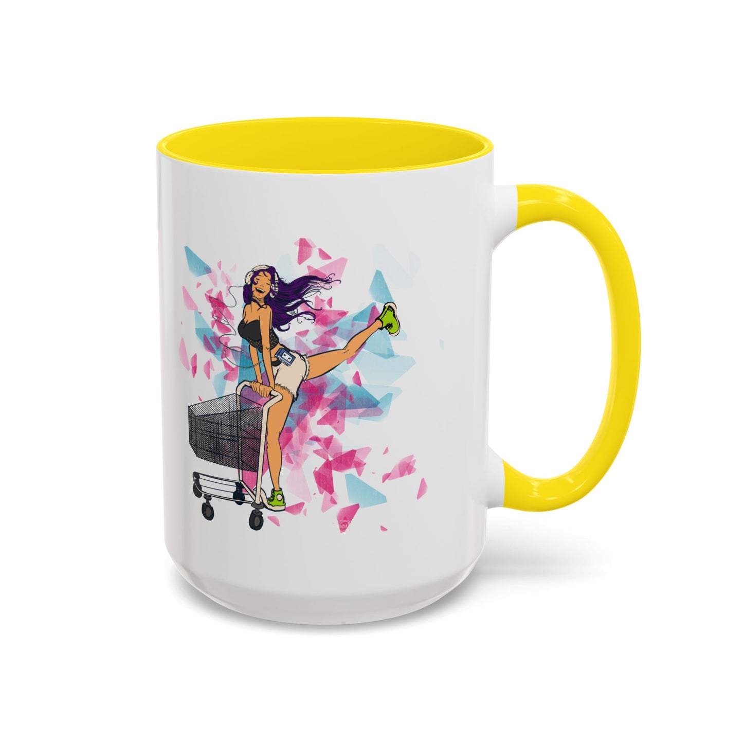Playful Accent Coffee Mug for Fashion Lovers