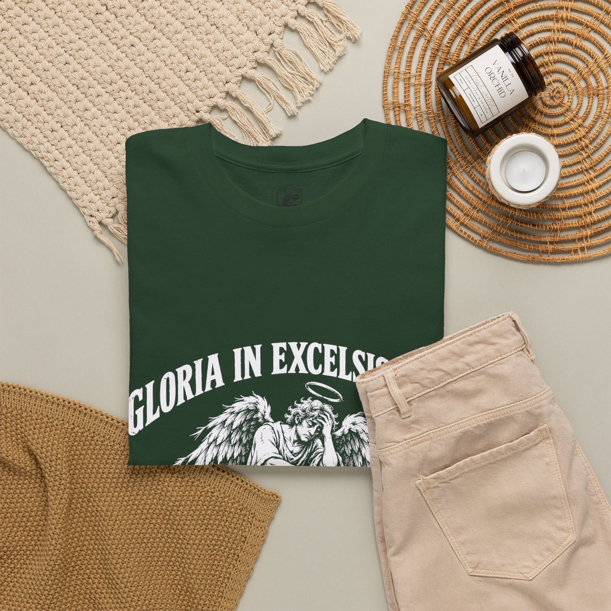 Gloria... Peace on Earth, Please T-Shirt | Luke 2:14 Funny Christmas Christian Tee