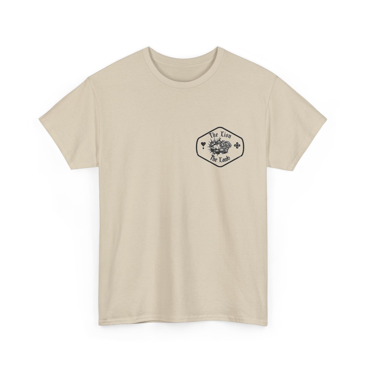 Lion & Crown Graphic Tee | Half Skull Lion Design T-Shirt