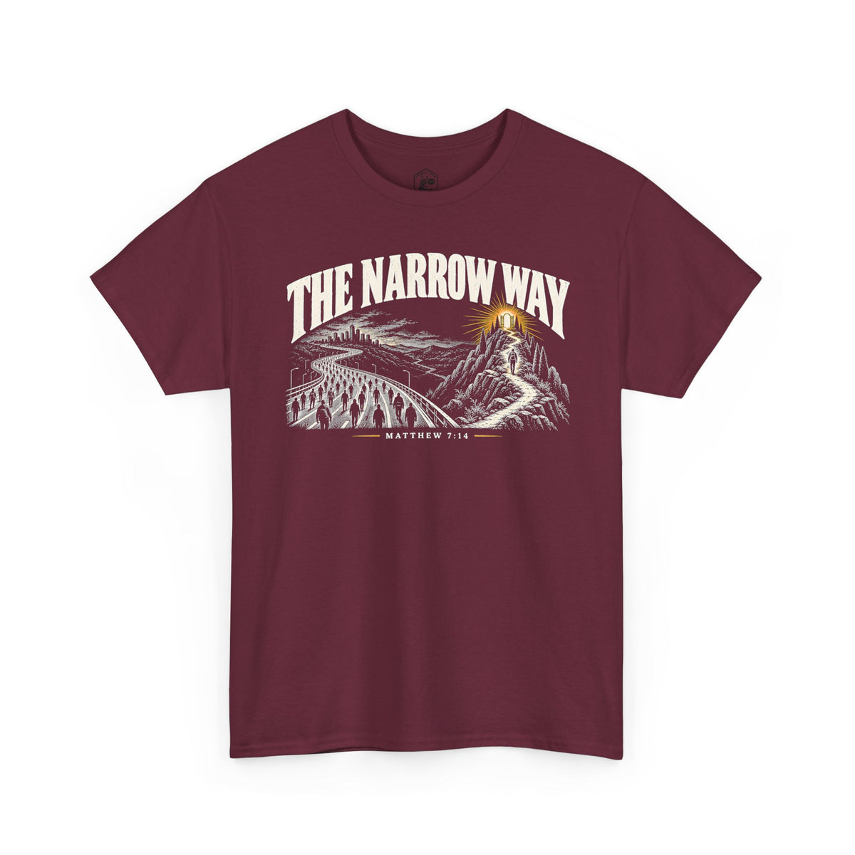 The Narrow Way Matthew 7:14 T-shirt – Donkey Talk graphic tee