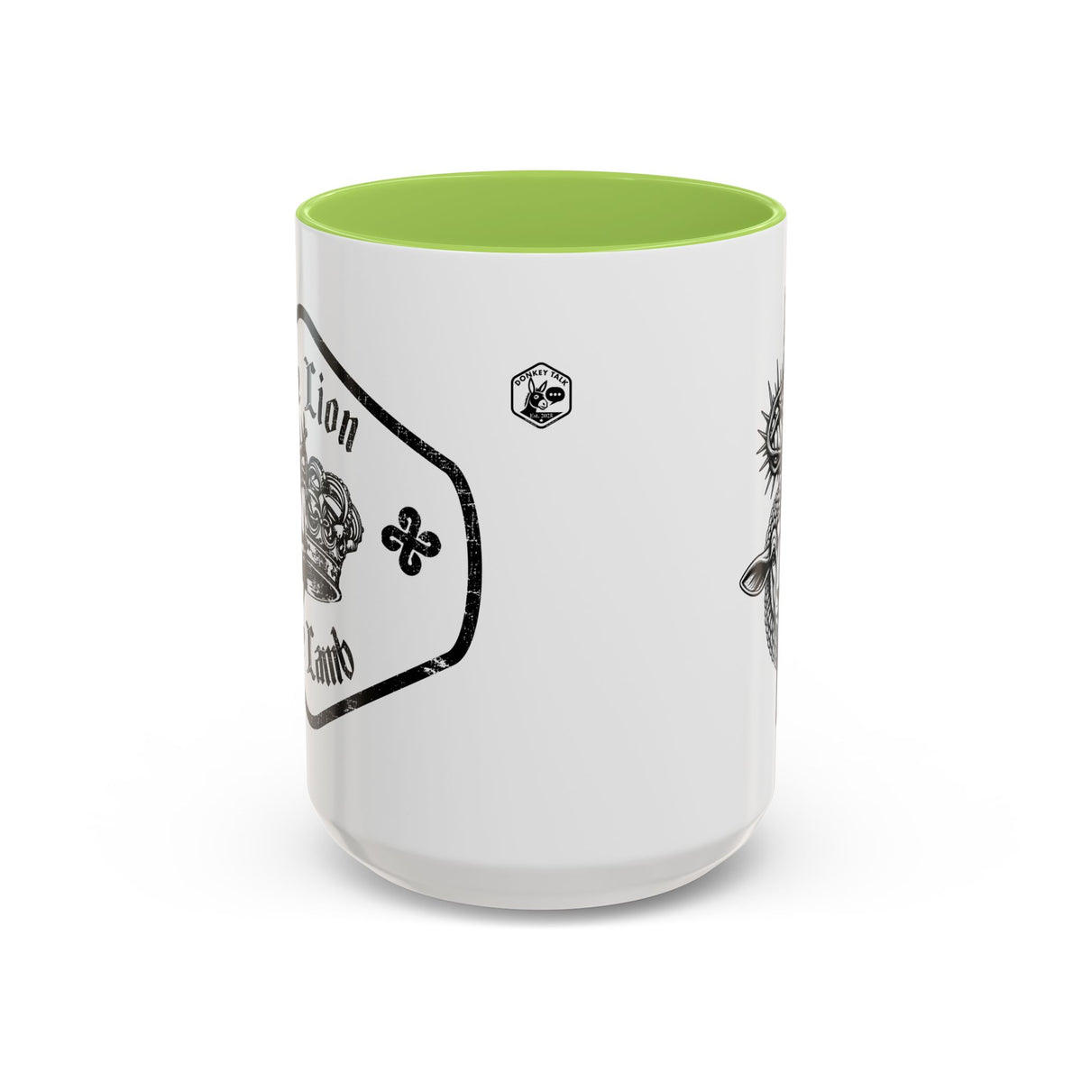 Lion & Lamb Religious Accent Coffee Mug — Crown of Thorns Christian Gift (11/15oz)