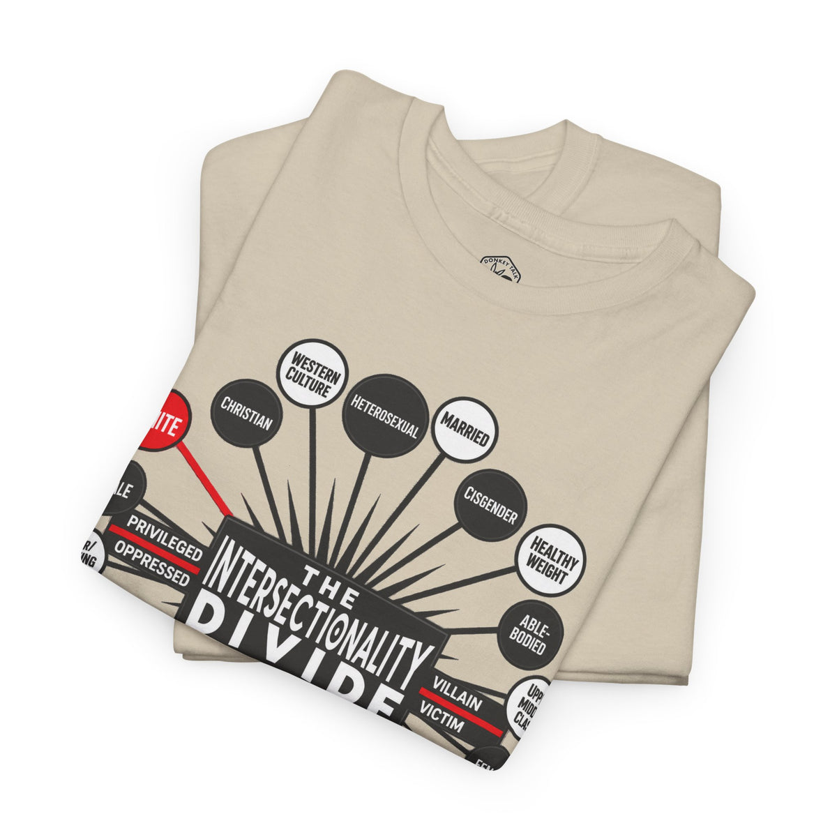 Camiseta gráfica The Intersectionality Divide | Camiseta unisex con mensaje