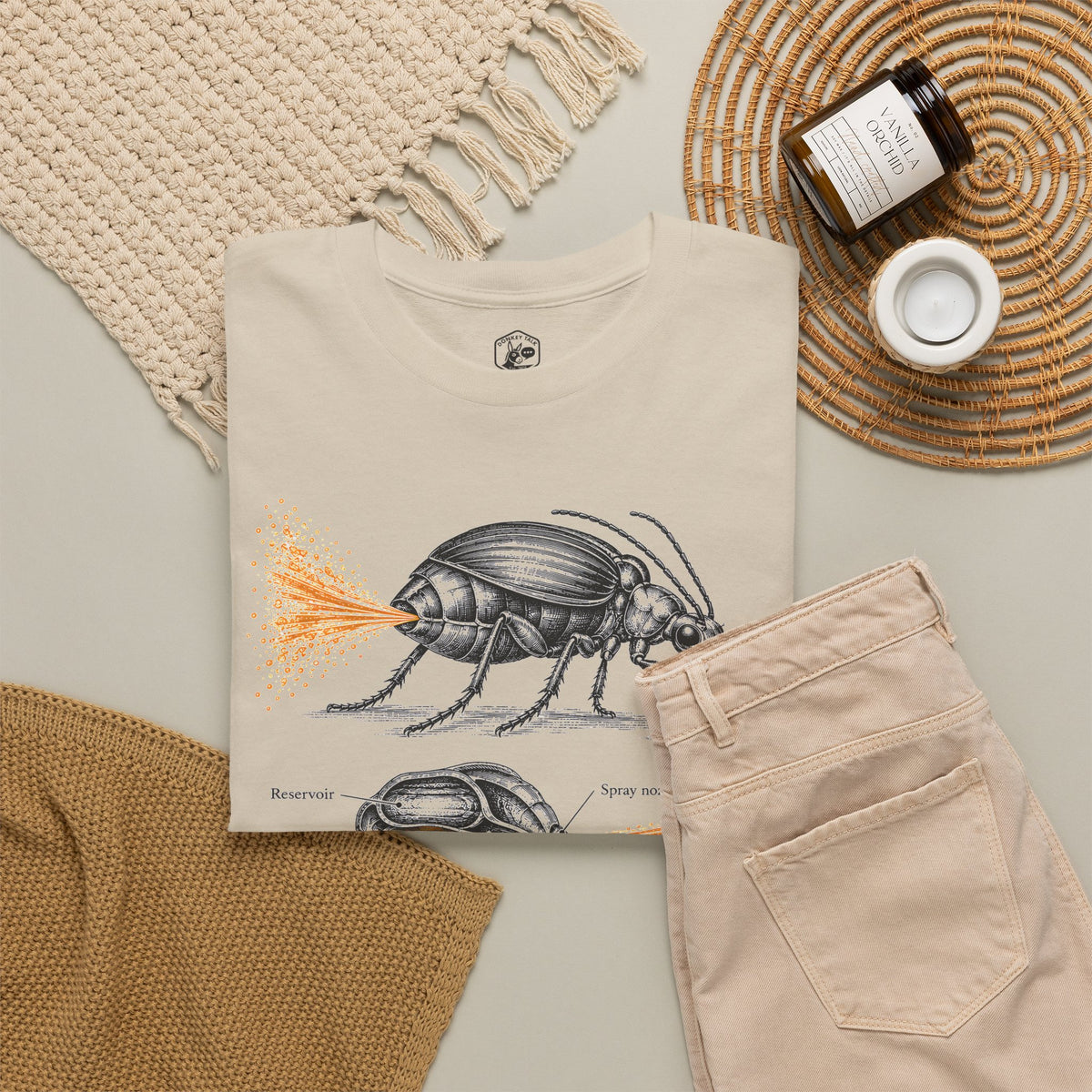 Bombardier Beetle Engraving T-shirt – Donkey Talk graphic tee