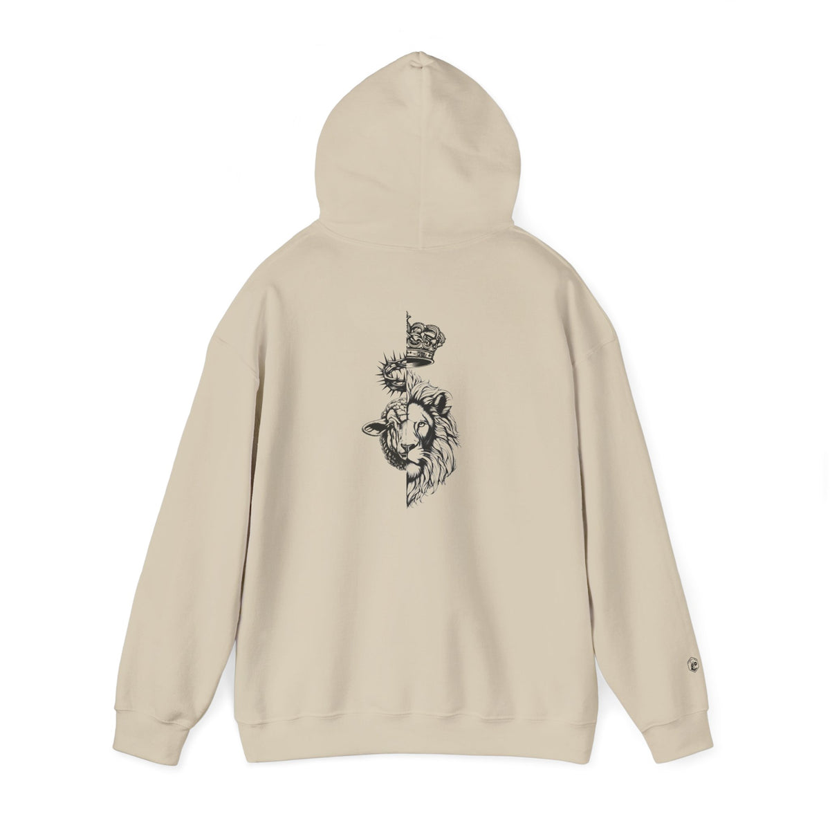The Lion and The Lamb Unisex Heavy Blend™ Hoodie - Spiritual Symbolism Sweatshirt