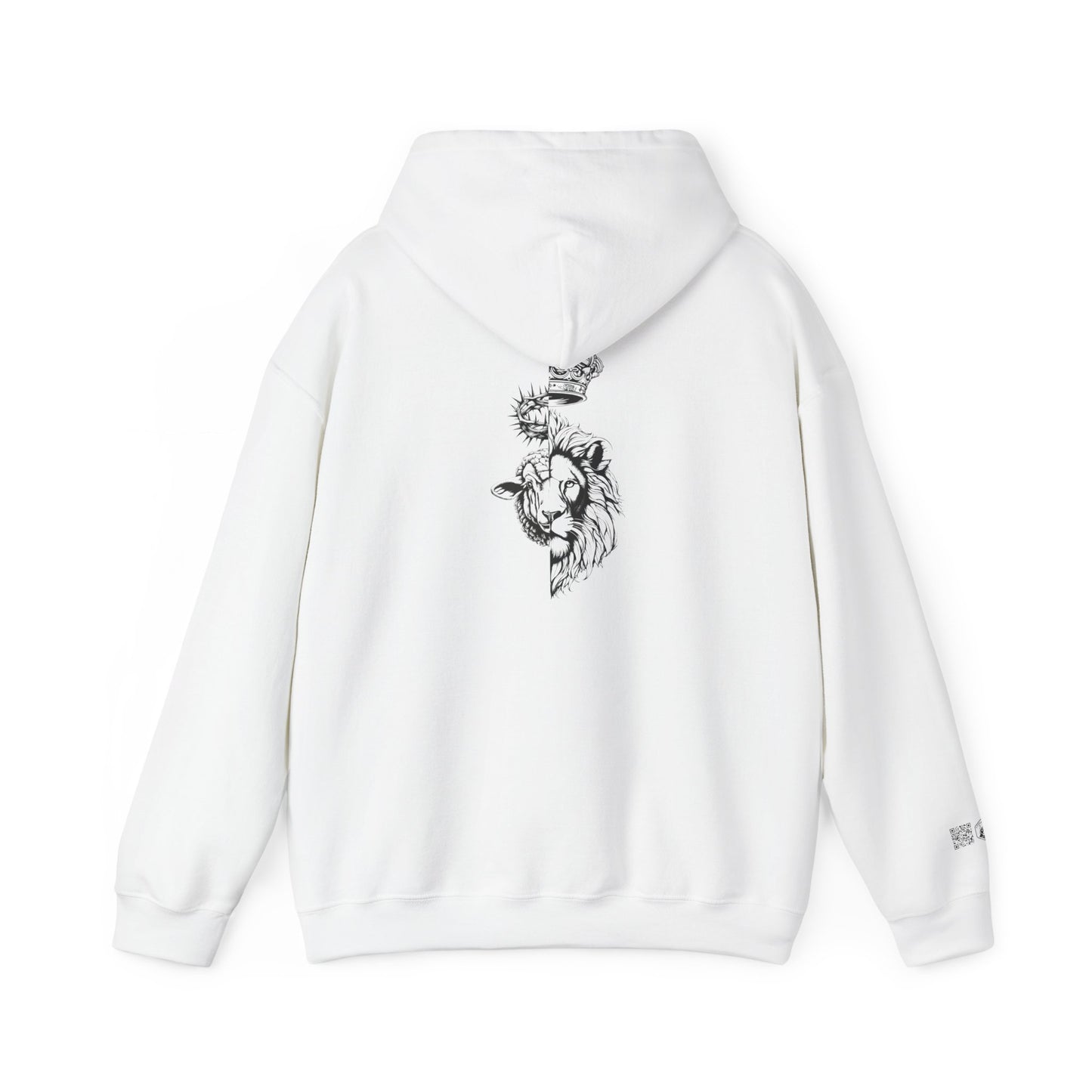 The Lion and The Lamb Unisex Heavy Blend™ Hoodie - Spiritual Symbolism Sweatshirt