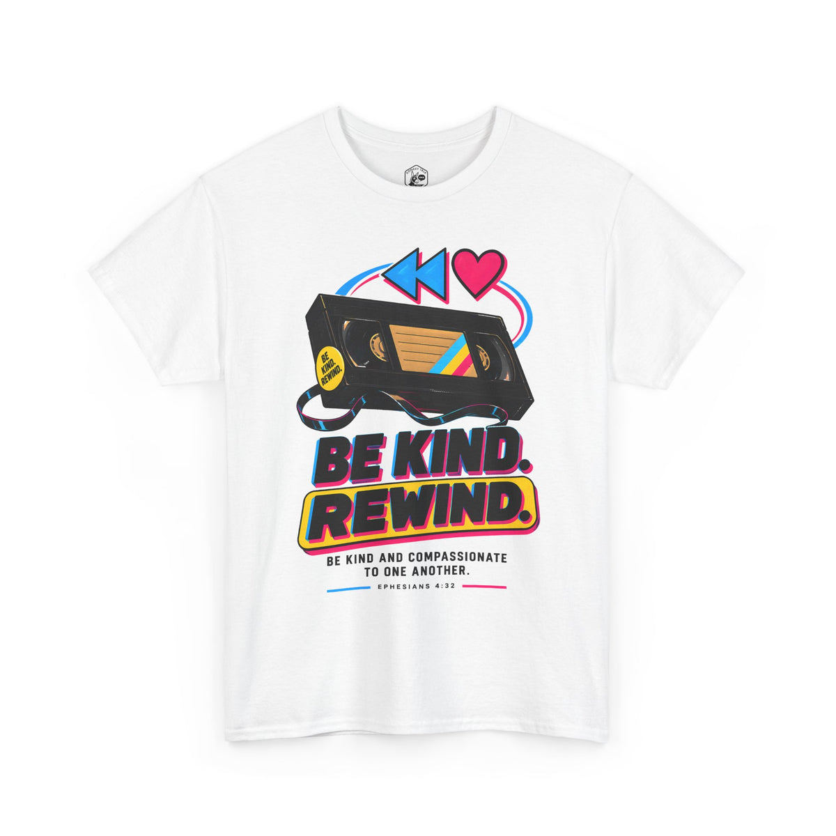 Kindness Rewind Heart T-shirt – Donkey Talk graphic tee