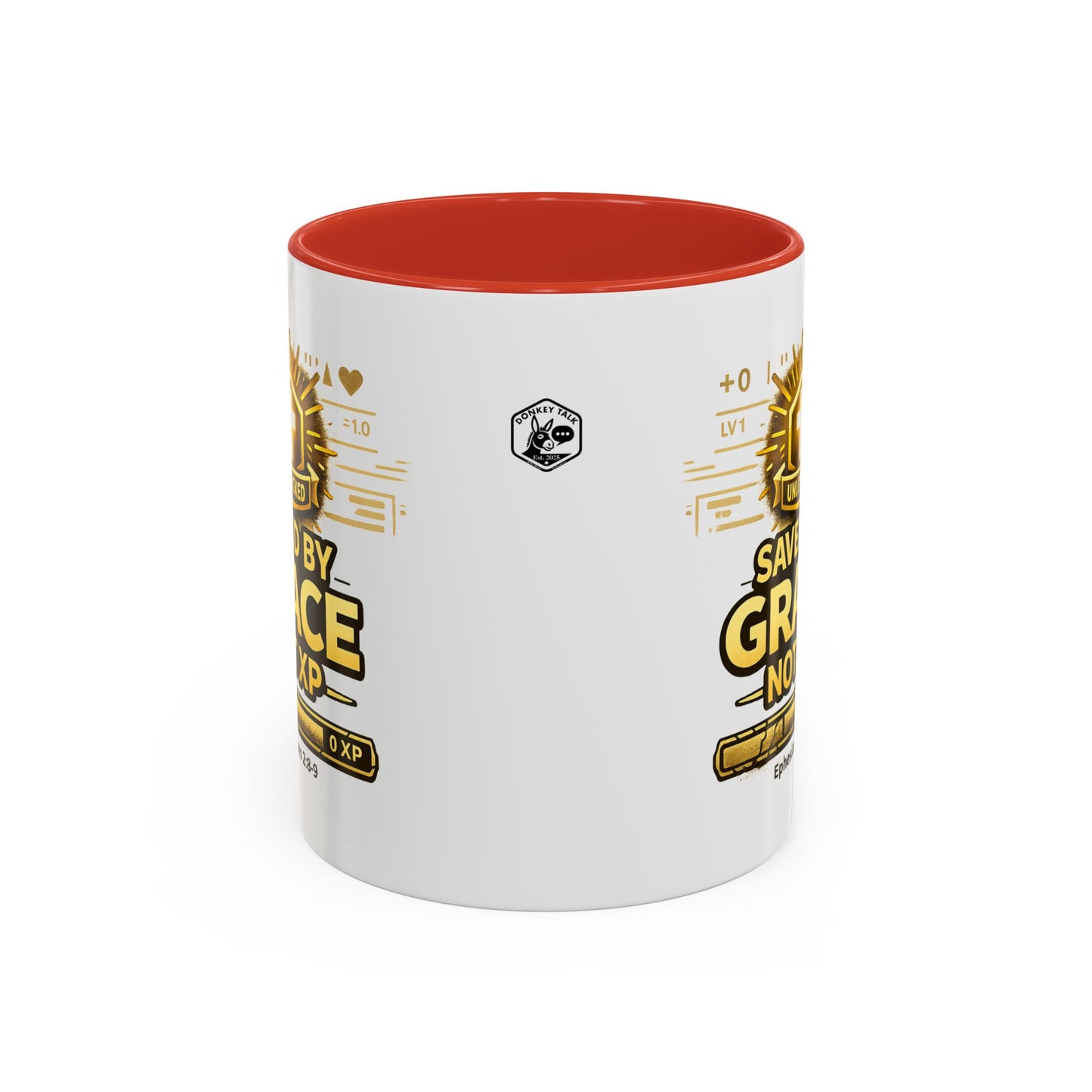 Saved by Grace Coffee Mug — Christian Gamer "Not XP" 11/15oz Accent Mug