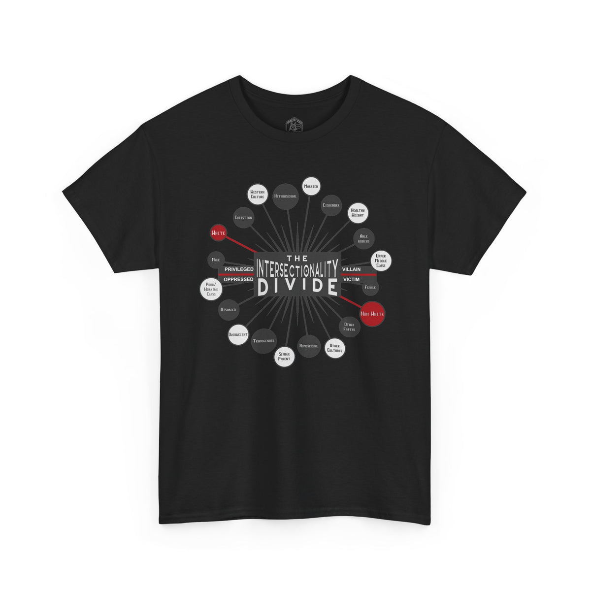 The Intersectionality Divide Graphic T-Shirt | Unisex Statement Tee