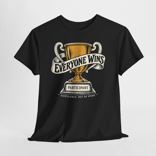 Everyone Wins Participant Trophy T-shirt – Donkey Talk graphic tee